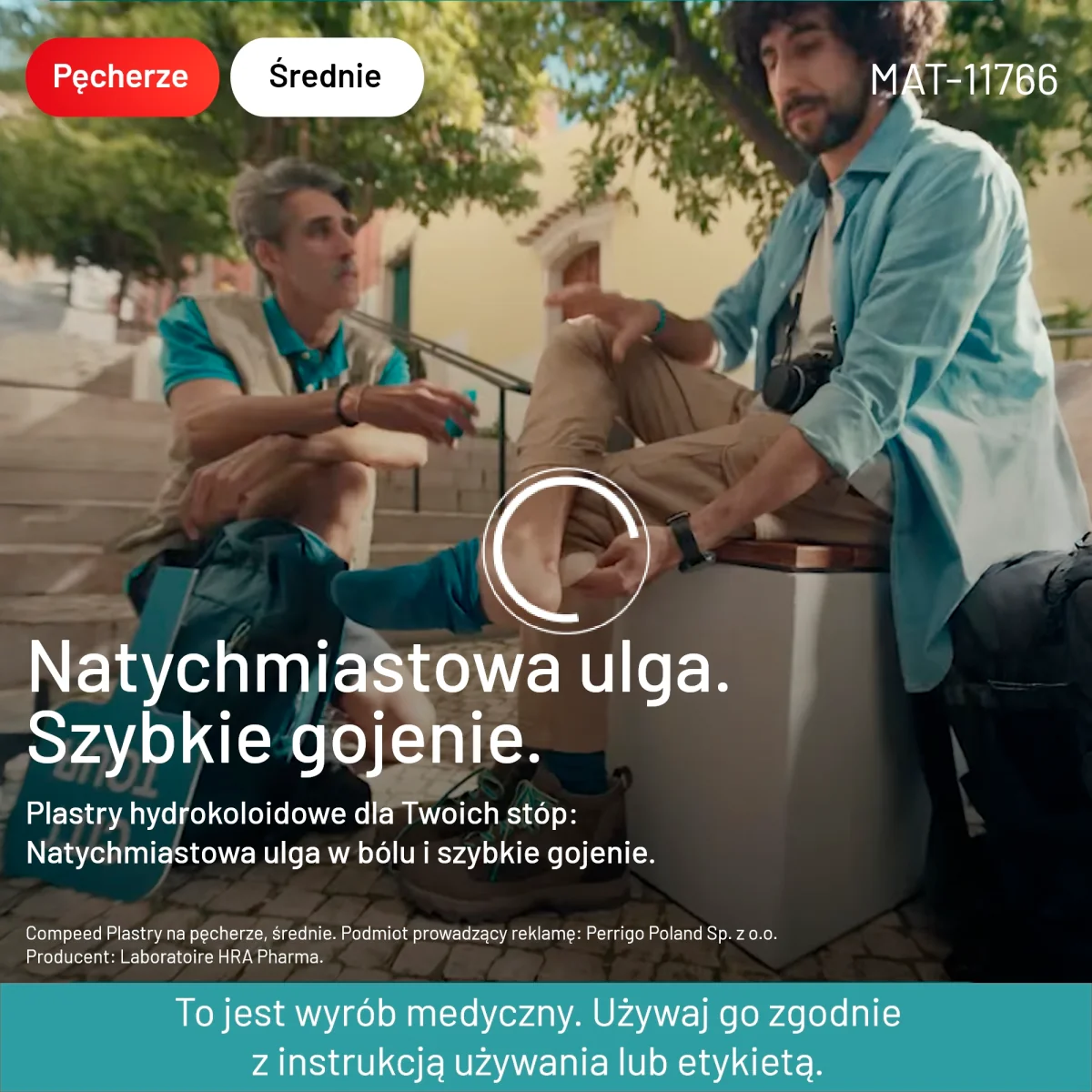 Compeed plastry na pęcherze średnie, 10 sztuk