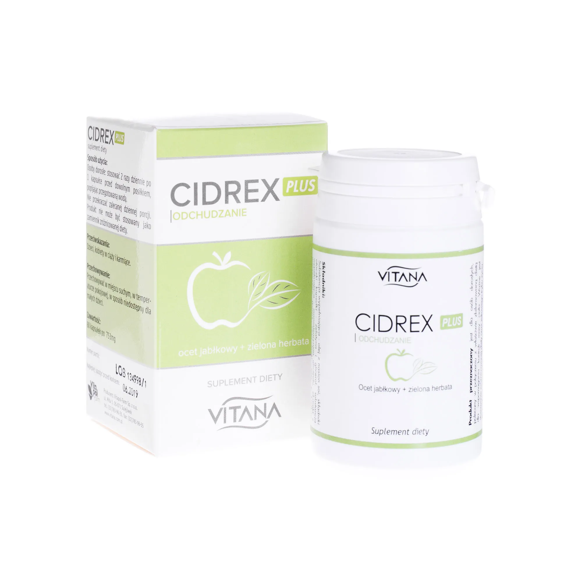Cidrex Plus odchudzanie, suplement diety, 80 kapsułek
