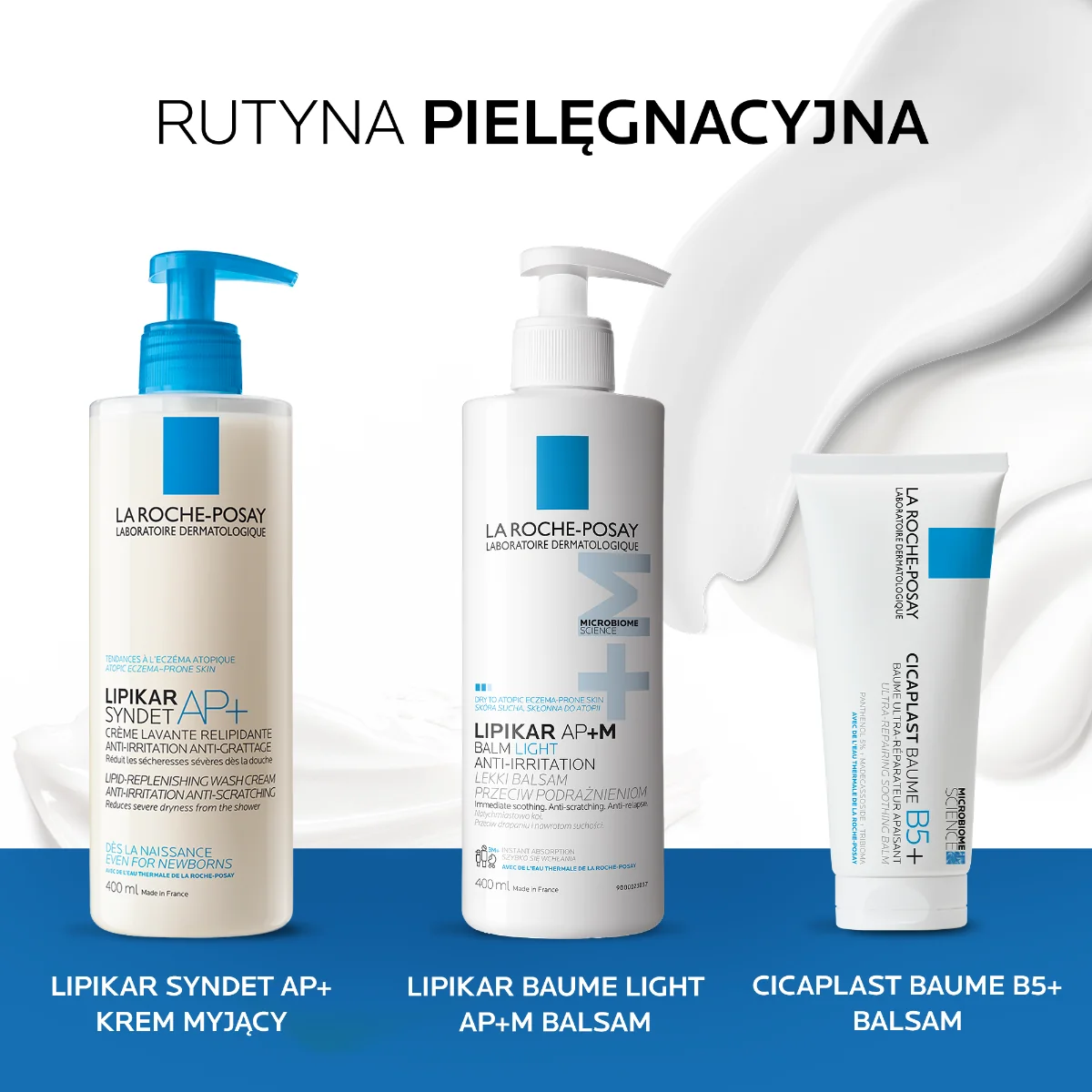 La Roche-Posay Lipikar Baume LIGHT AP+M Balsam regenerujący do ciała, 400 ml