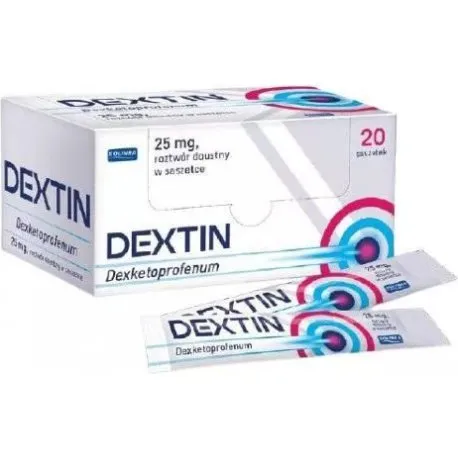 Dextin, 25 mg, 20 saszetek po 10 ml