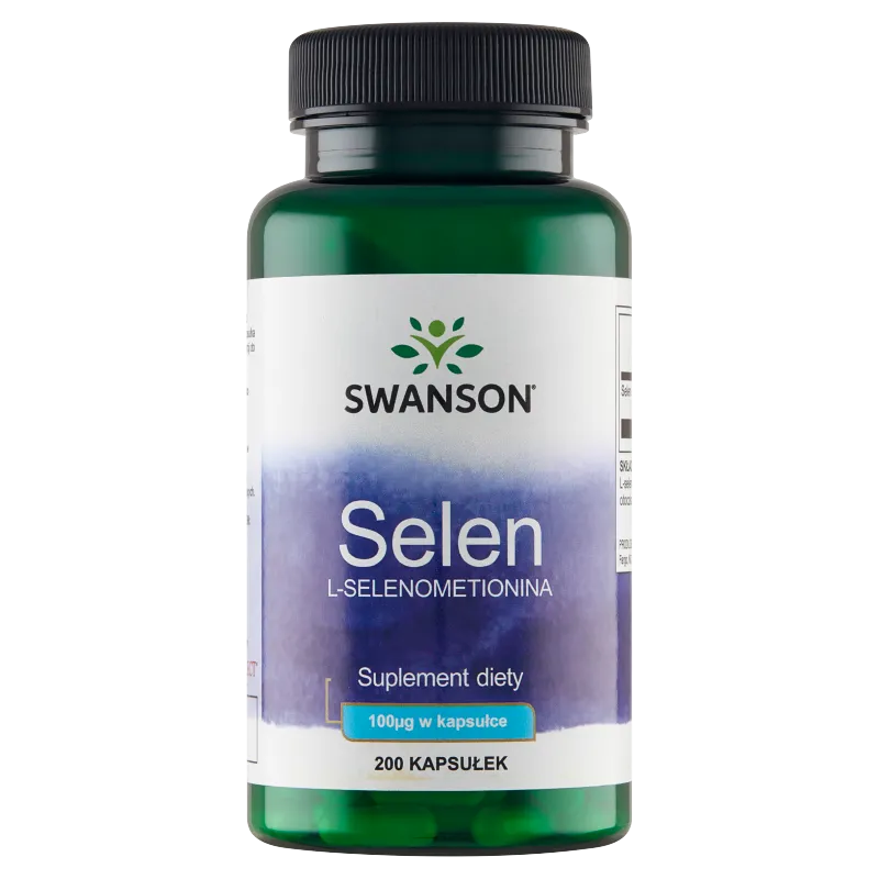 Swanson Selenium, suplement diety, 200 kapsułek