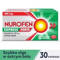 Nurofen Express Forte, 400 mg, 30 kapsułek