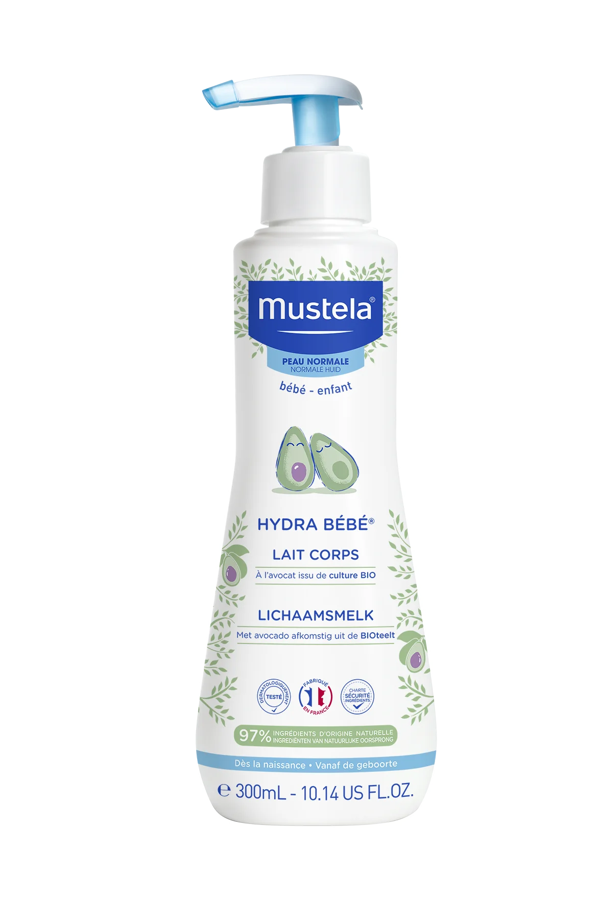 Mustela Hydra Bebe mleczko nawilżające do ciała, 300 ml