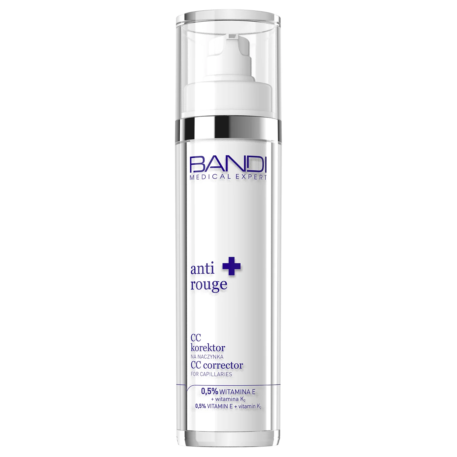 Medical Expert Anti-Rouge Cc Korektor Na Naczynka 0,5% Witamina E + Witamina K, 50 ml