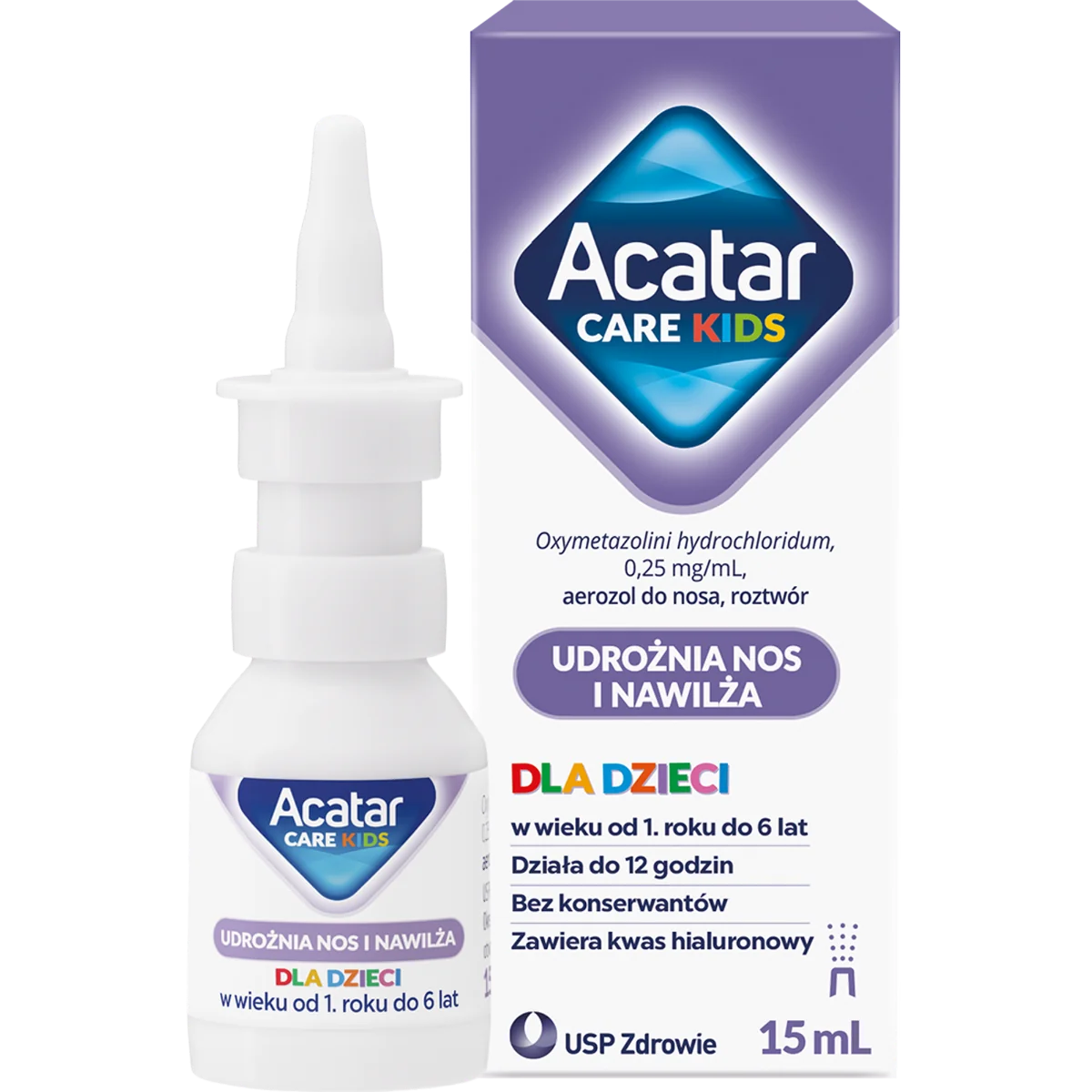 Acatar Care Kids 0,25 mg/ml aerozol do nosa, roztwór, 15 ml