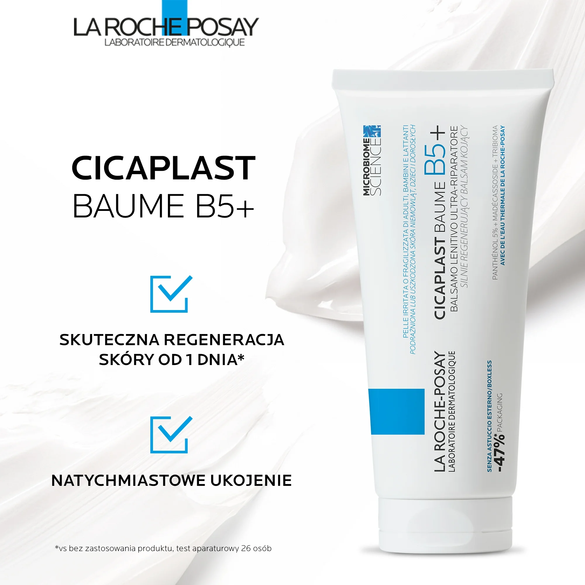 La Roche-Posay Cicaplast Baume B5+, Silnie Regenerujący Balsam Kojący, 100 ml