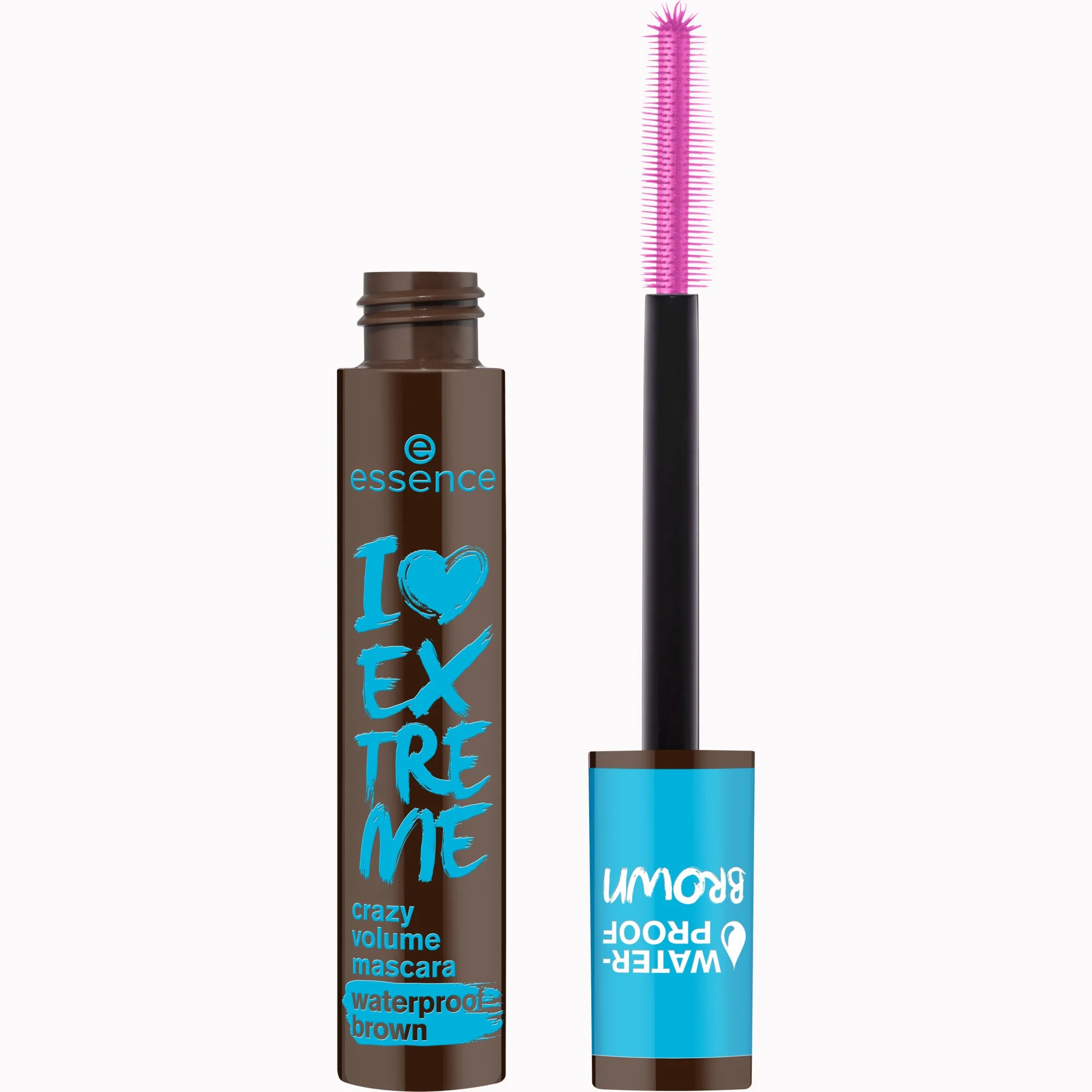 Essence I Love Extreme Crazy Volume Mascara tusz do rzęs wodoodporny 01 Brown, 12 ml