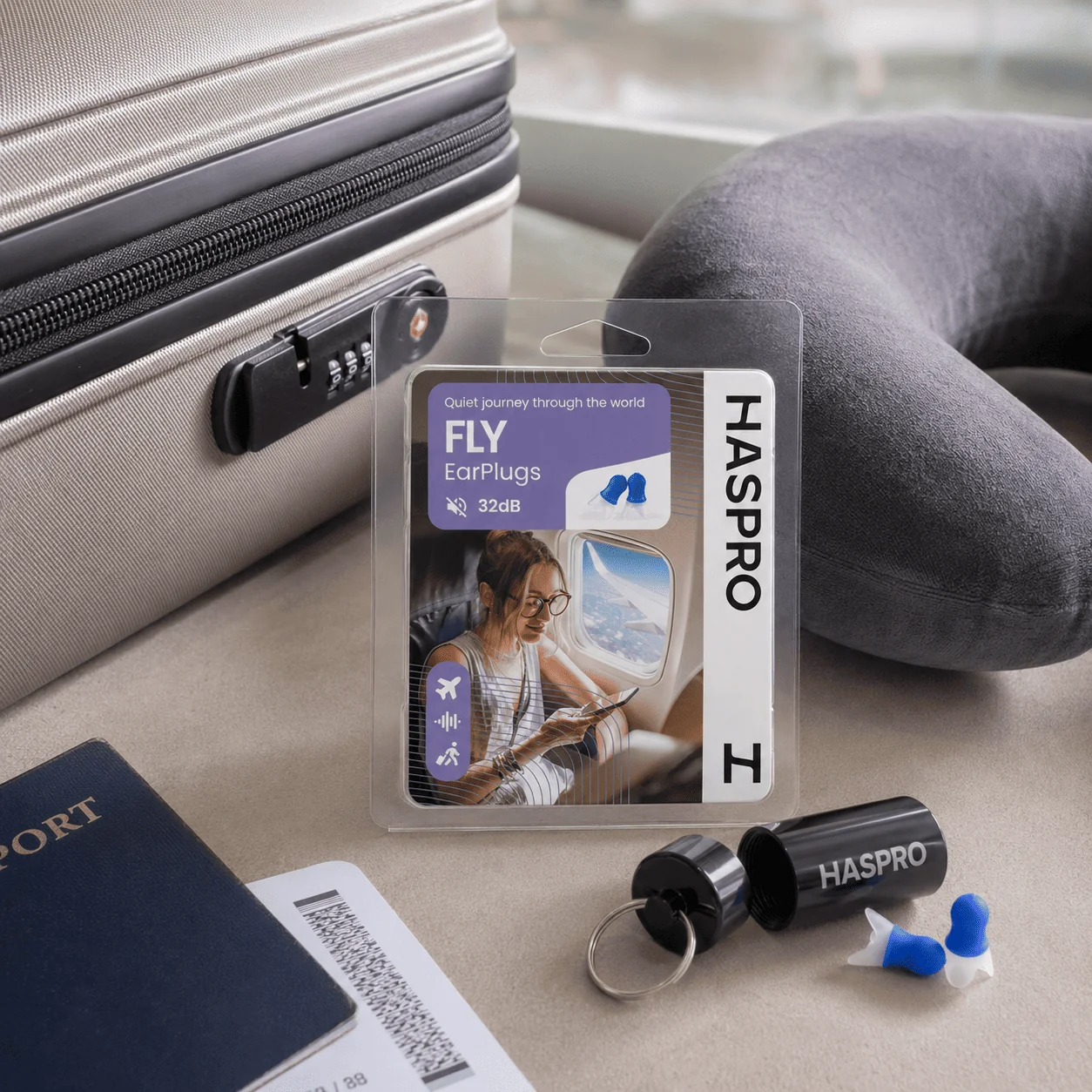 Haspro Fly Universal zatyczki do uszu, 1 para