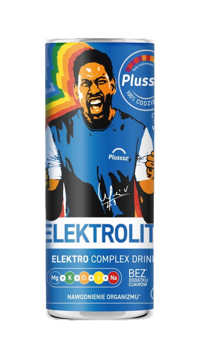Plusssz Elektrolity Electro Complex Drink gazowany napój w puszce, 250ml