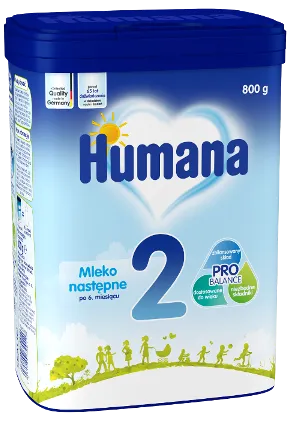 Humana 2, mleko w proszku nastepne po 6. miesiącu, 800 g