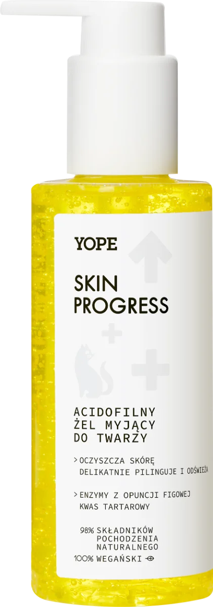 YOPE Skin Progress żel myjący do twarzy acidofilny, 150 ml