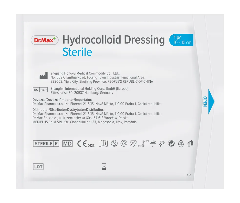Hydrocolloid Dressing Sterile Dr.Max, opatrunek hydrokoloidowy, 2 sztuki 