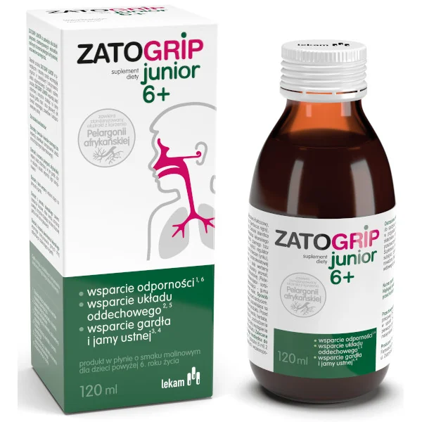 Zatogrip Junior 6+ płyn 120 ml