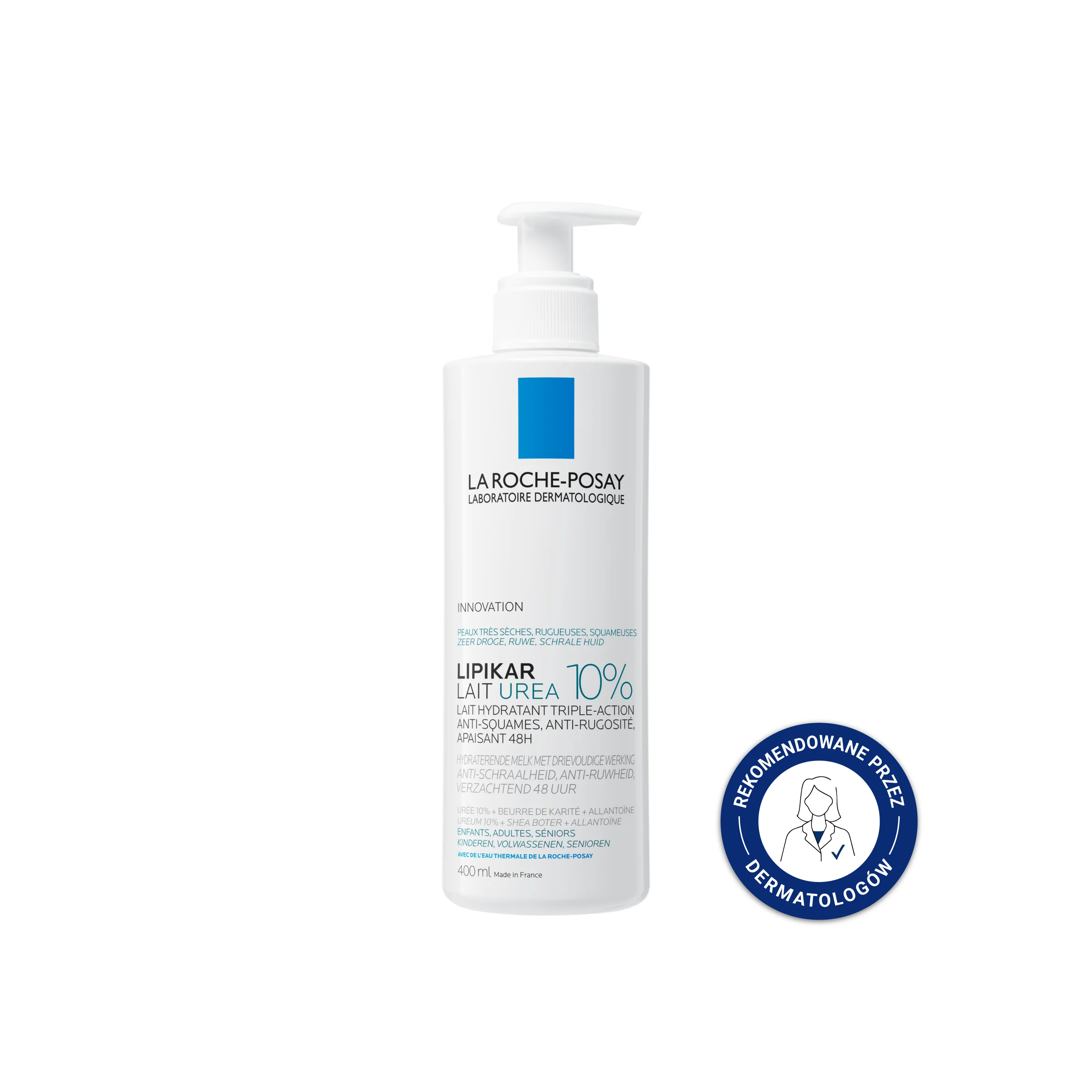 La Roche-Posay Lipikar Lait Urea 10% Mleczko do ciała, 400 ml