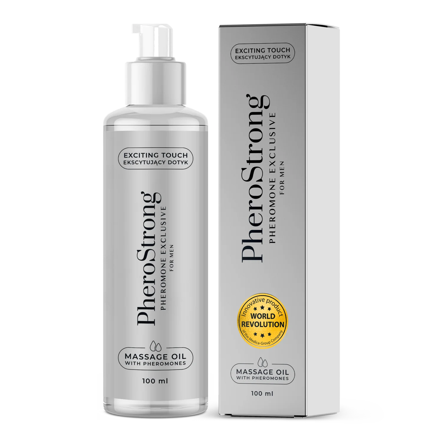 PheroStrong Exclusive for Men olejek do masażu z feromonami dla mężczyzn, 100 ml