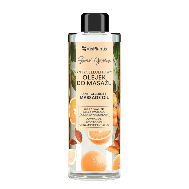 VisPlantis Secret Garden antycellulitowy olejek do masażu, 200 ml