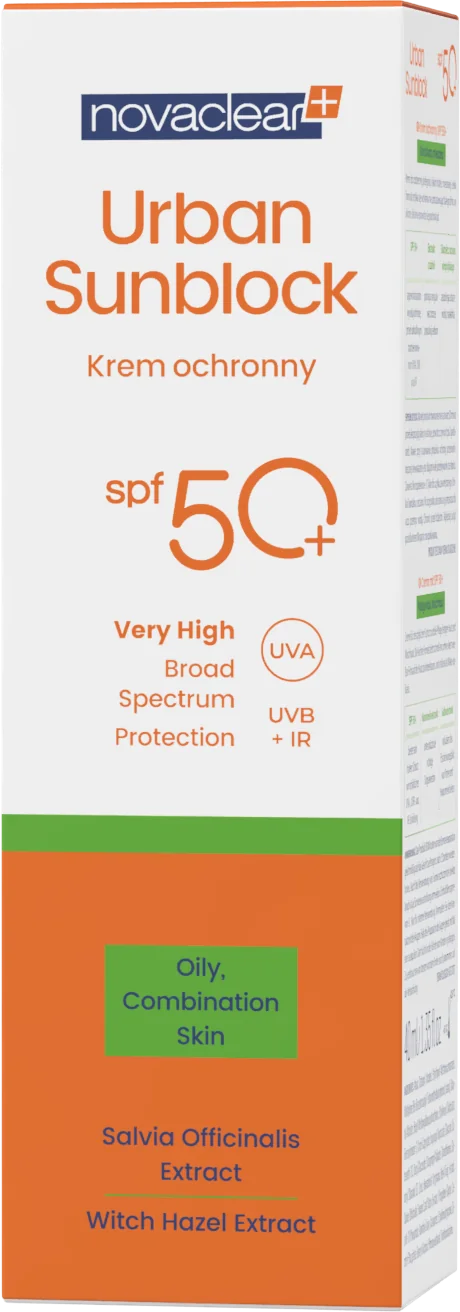 Novaclear Urban Sunbloc krem ochronny do twarzy SPF 50+, 40 ml