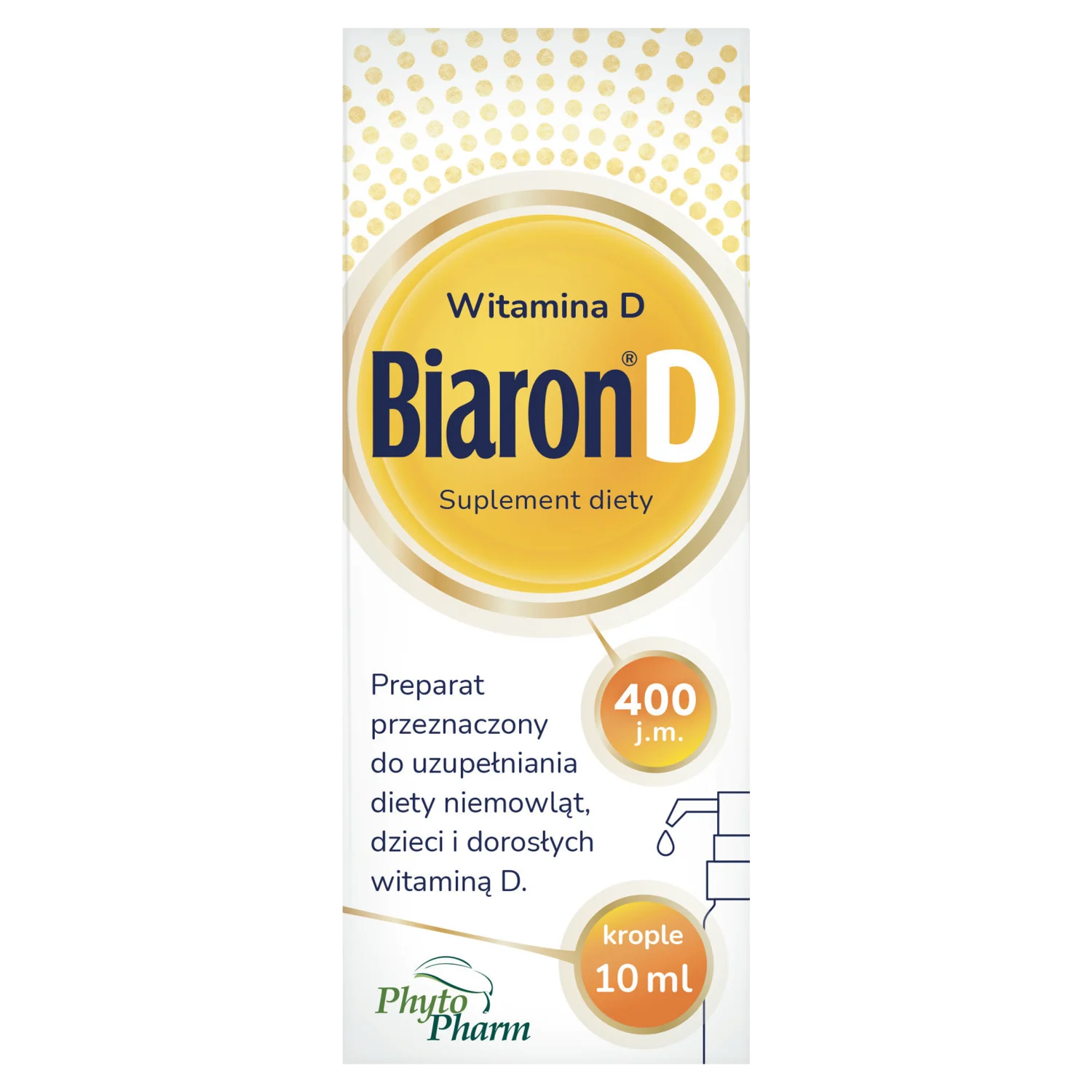 Biaron D 400 j.m. krople, 10 ml