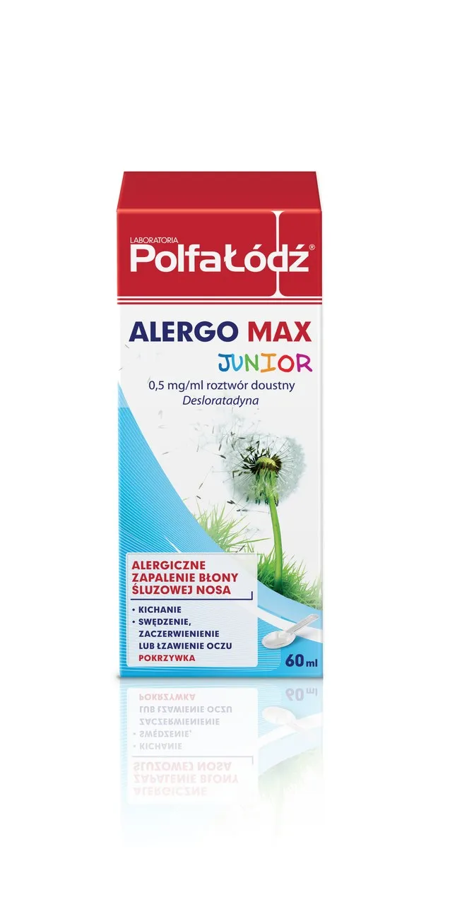 Laboratoria PolfaŁódź Alergo Max Junior, 0,5 mg/ml, smak tutti frutti, 60 ml