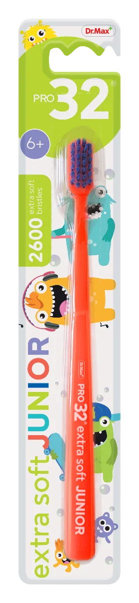 Pro32 Toothbrush Extra Soft Junior Dr. Max szczoteczka do zębów 6+, 1 sztuka