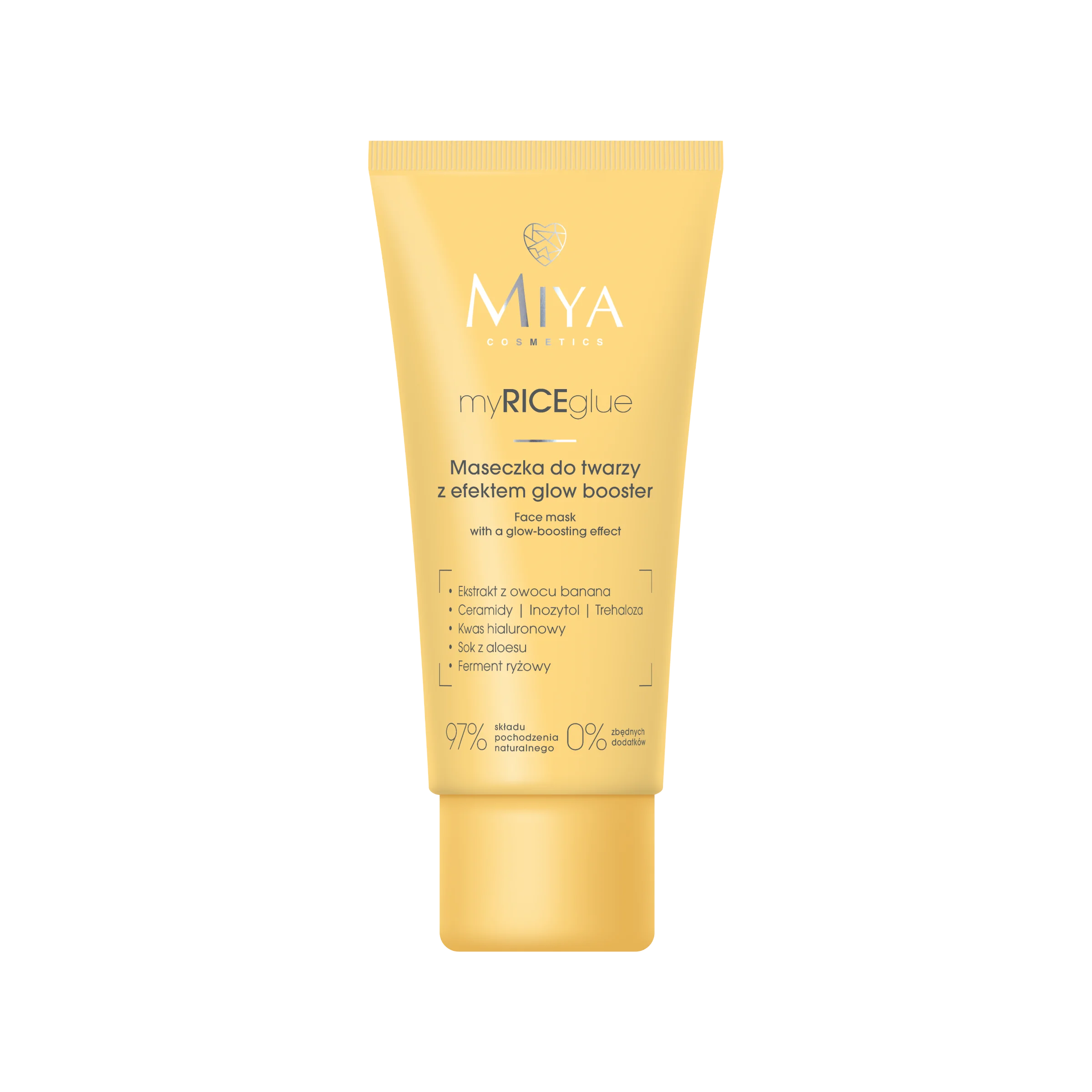 Miya myRICEglue maseczka do twarzy z efektem glow booster, 60 ml