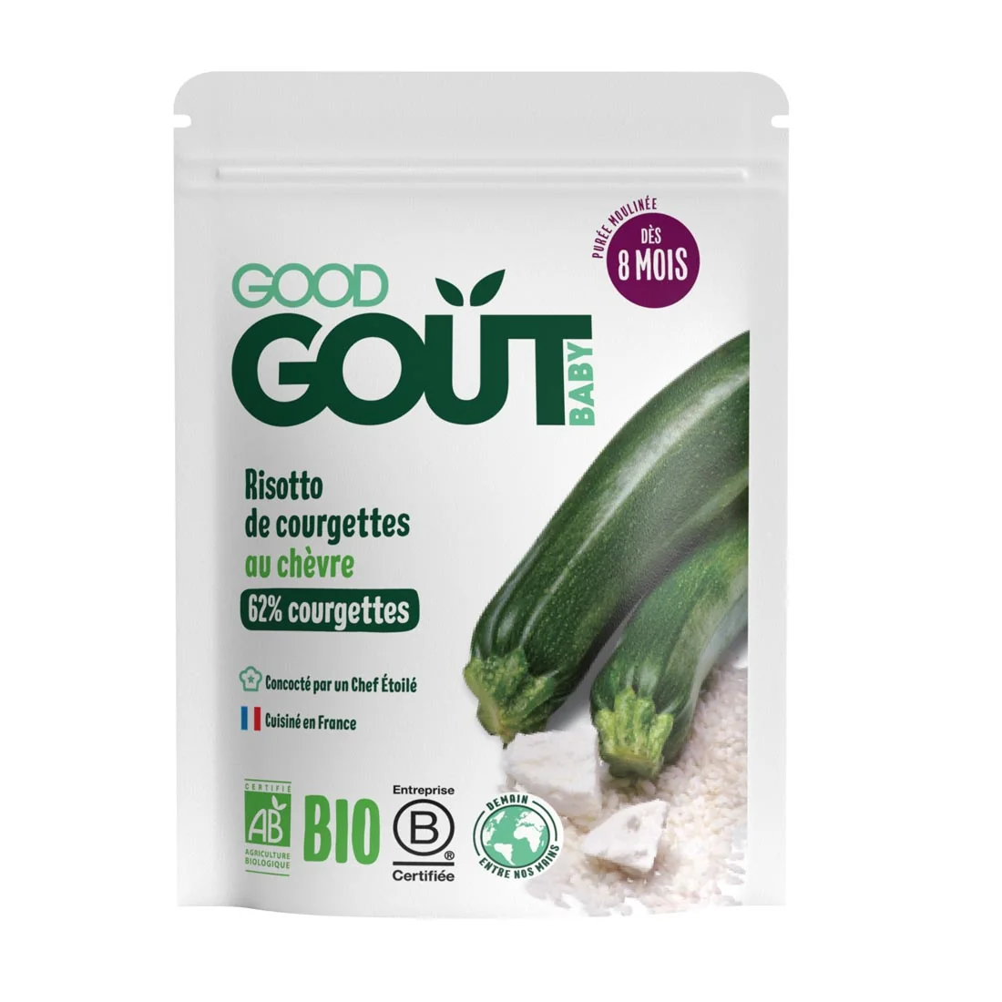 Good Gout BIO risotto z cukinią i kozim serem, 190 g