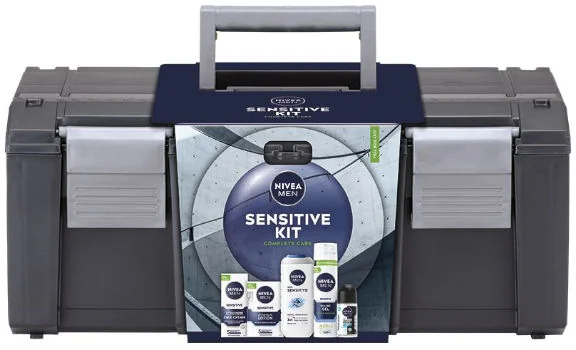Nivea Men Sensitive Kit Zestaw żel pod prysznic, 250 ml + żel do golenia, 200 ml + antyperspirant, 50 ml + woda po goleniu, 100 ml + krem Nivea Men Sensitive Kit Zestaw żel pod prysznic, 250 ml + żel do golenia, 200 ml + antyperspirant, 50 ml + woda po goleniu, 100 ml + krem