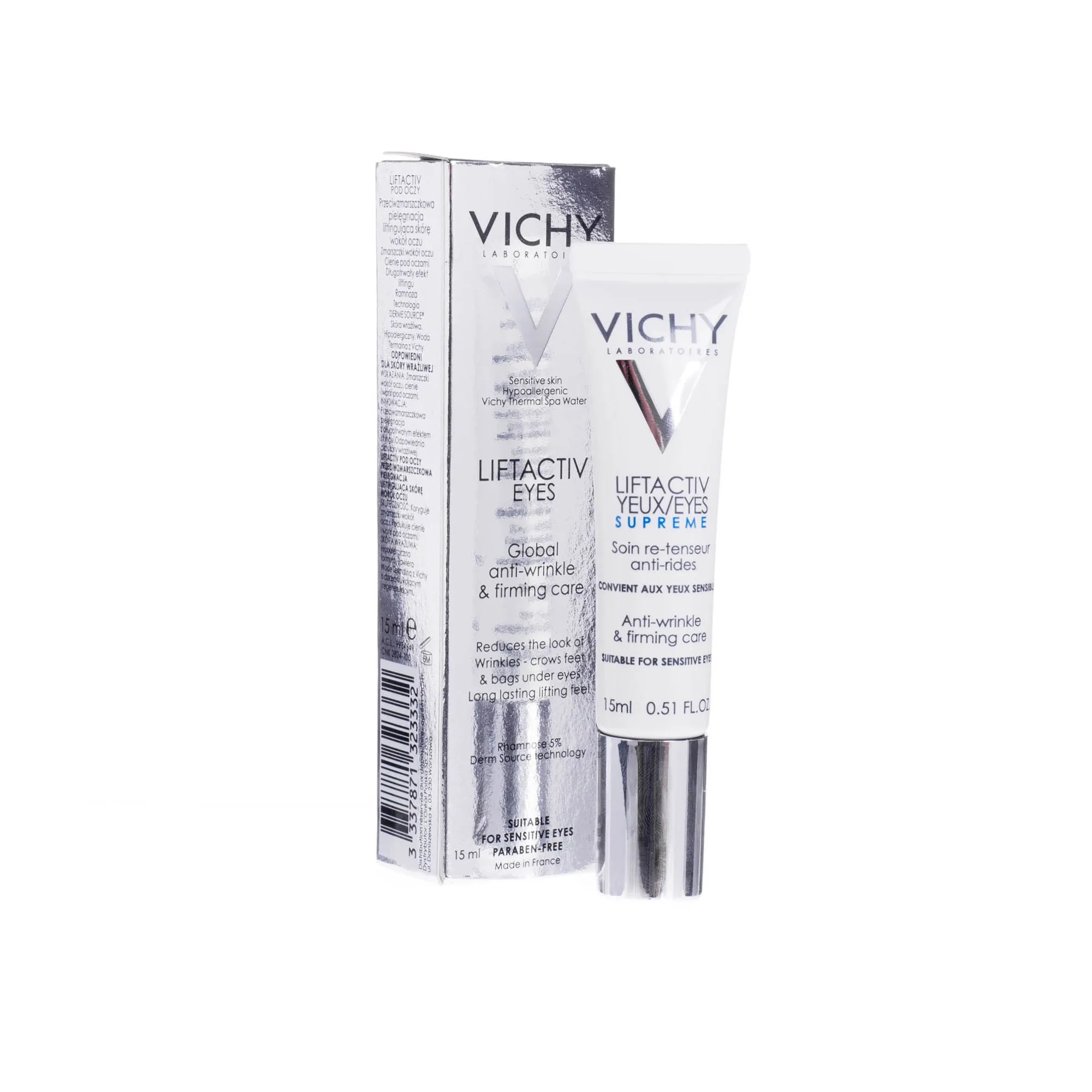 Vichy Liftactiv Eyes, przeciwzmarszczkowa pielęgnacja liftingująca skórę wokół oczu