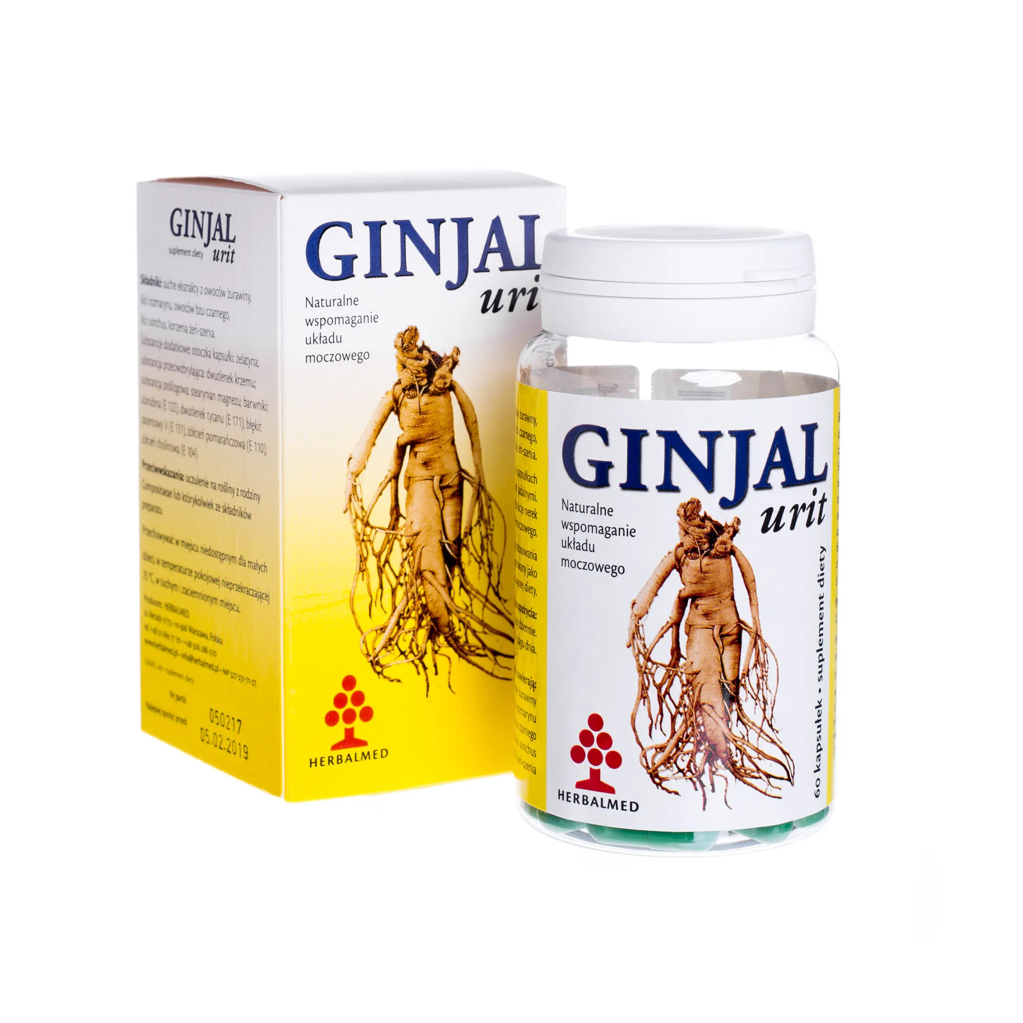 Ginjal Urit, naturalne wspomaganie układu moczowego, 60 kapsułek