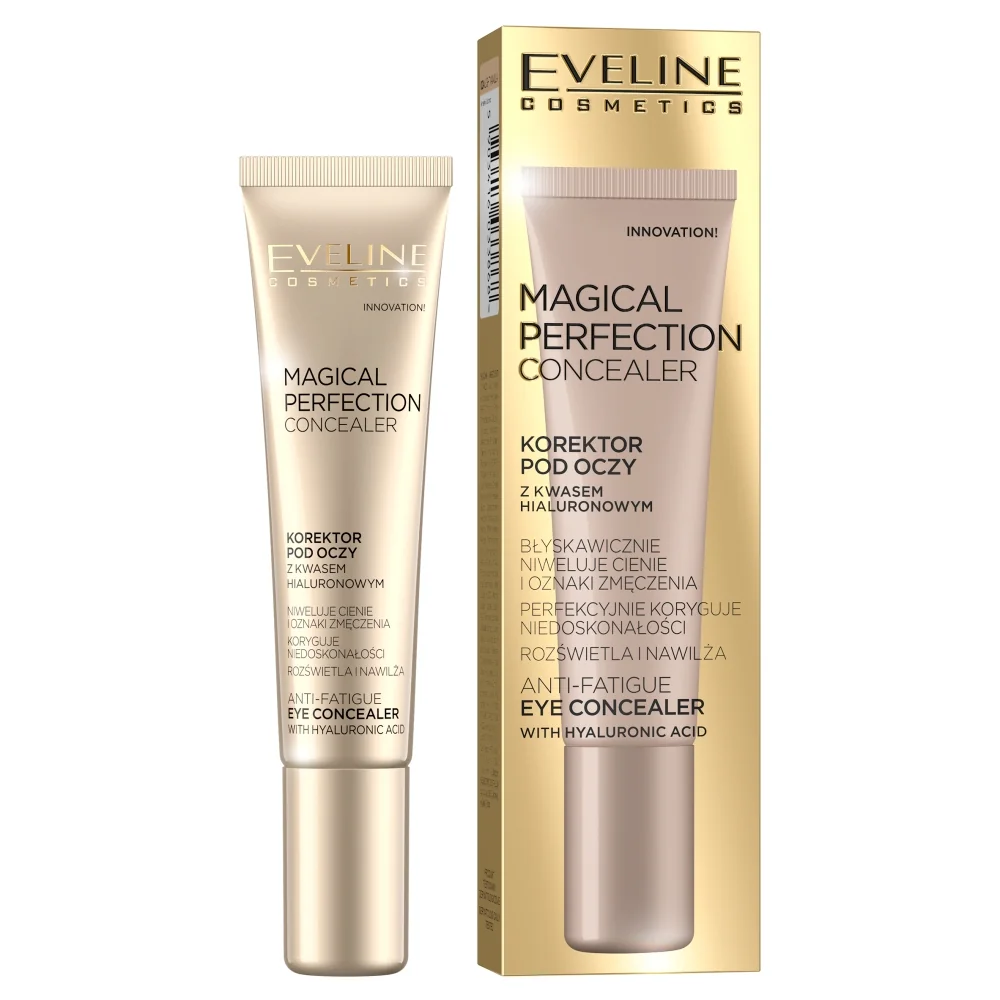 Eveline Eveline Magical Perfection Concealer korektor pod oczy niwelujący cienie i oznaki zmęczenia 02 Medium, 15 ml