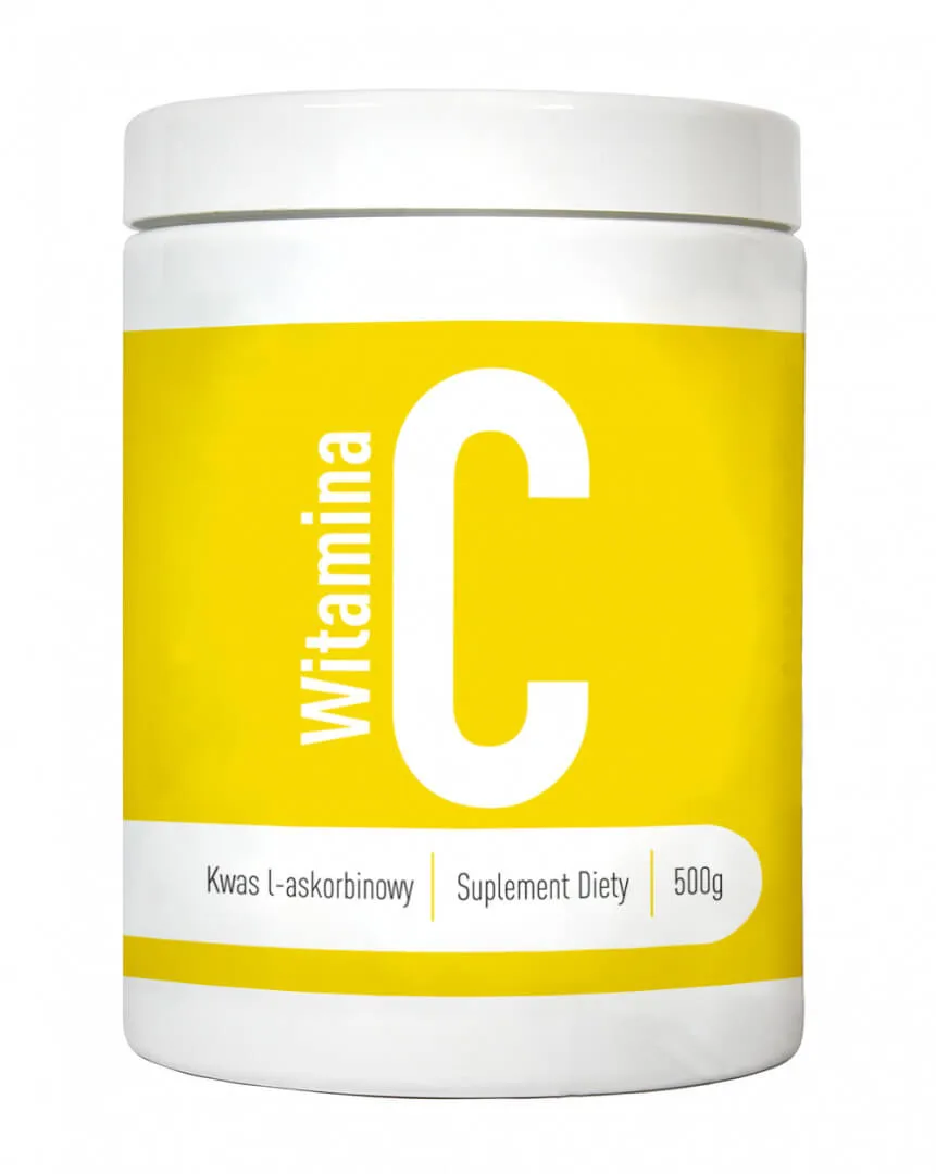 Witamina C (kwas L-askorbinowy), suplement diety, proszek, 500 g