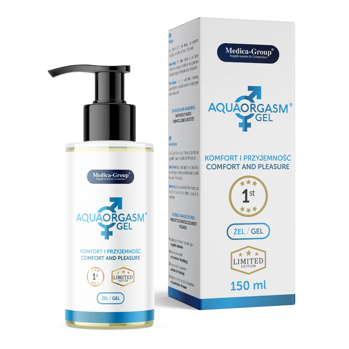 Aqua Orgasm żel poślizgowy, 150 ml