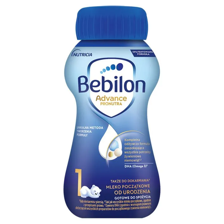 Bebilon 1 Pronutra­ Advance Mleko początkowe od urodzenia, 200 ml 