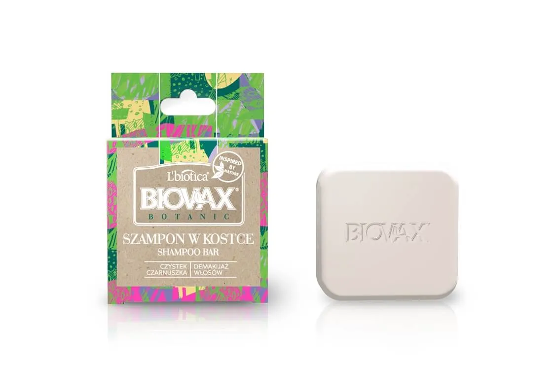 Biovax Botanic, szampon w kostce z czystkiem i czarnuszką, 82 g