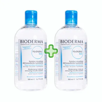 Bioderma Hydrabio H2O, nawilżający płyn micelarny, 500 ml + 500 ml 
