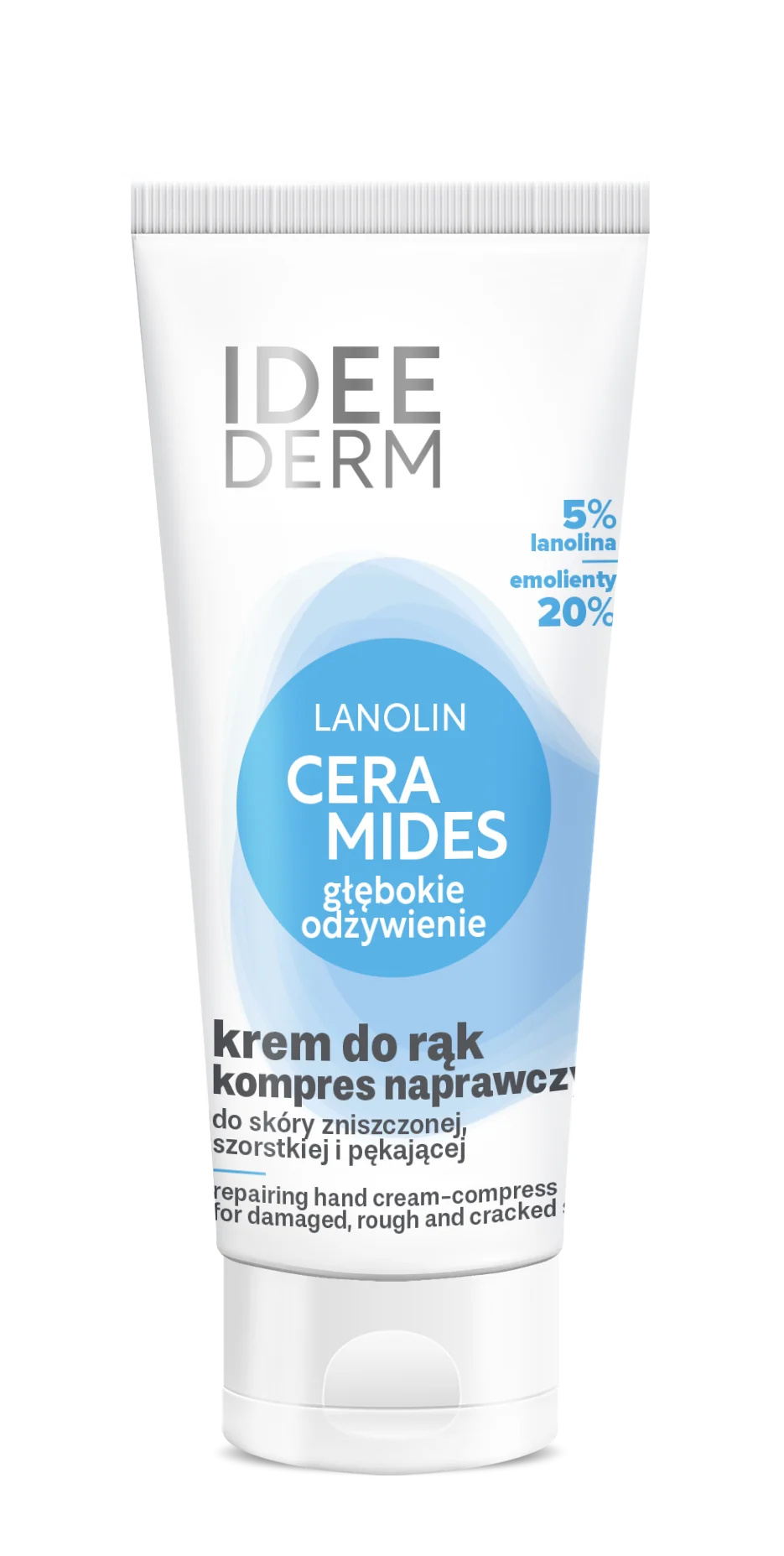 Idee Derm Lanolin CERAMIDES ceramidowy krem-kompres naprawczy do rąk, 75 ml