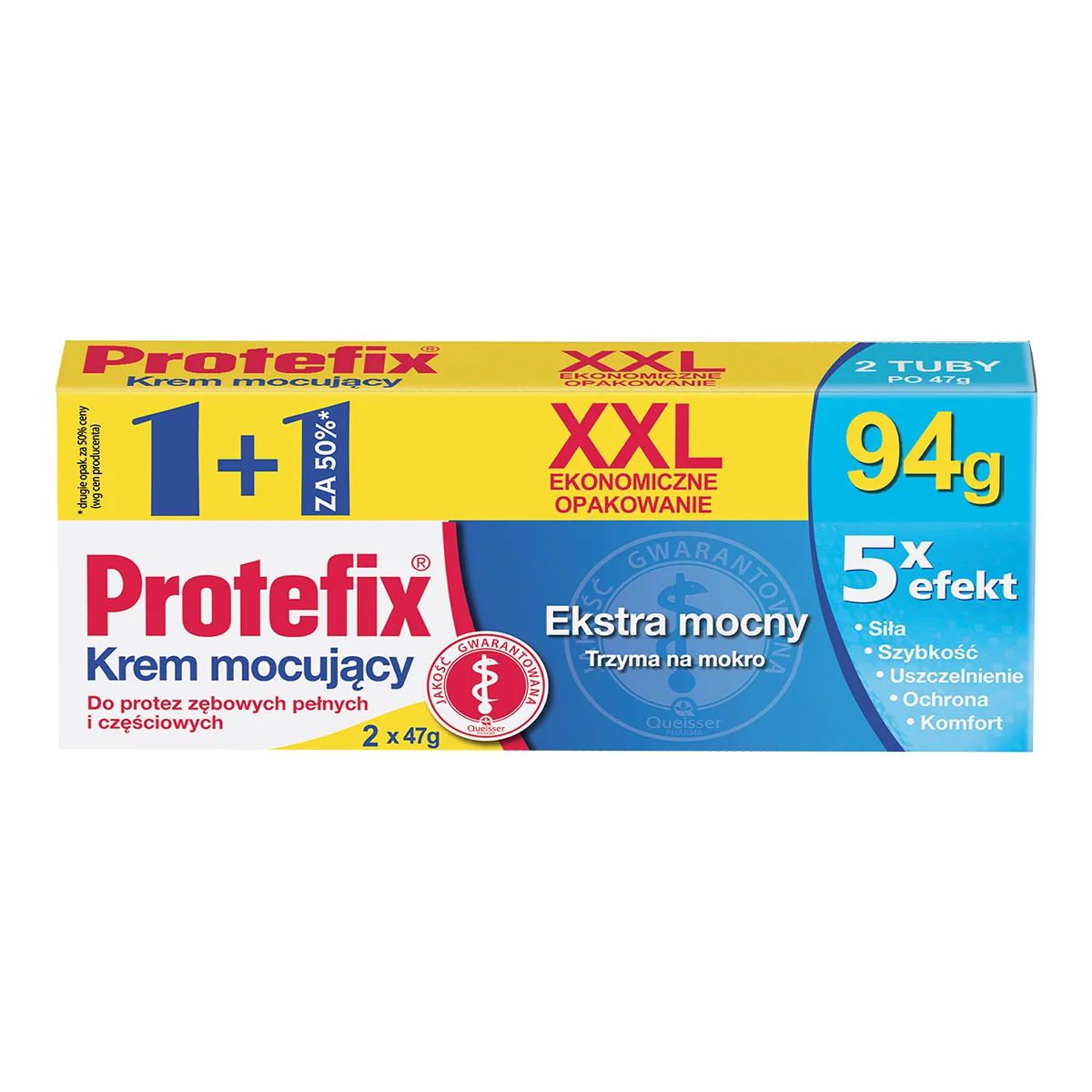 Protefix Extra Mocny krem mocujący do protez zębowych XXL, 98 g