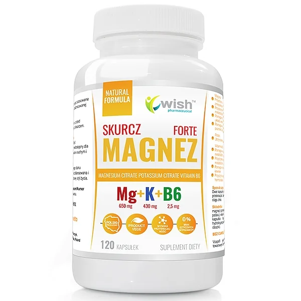 Wish Magnez Skurcz Forte 120 kapsułek