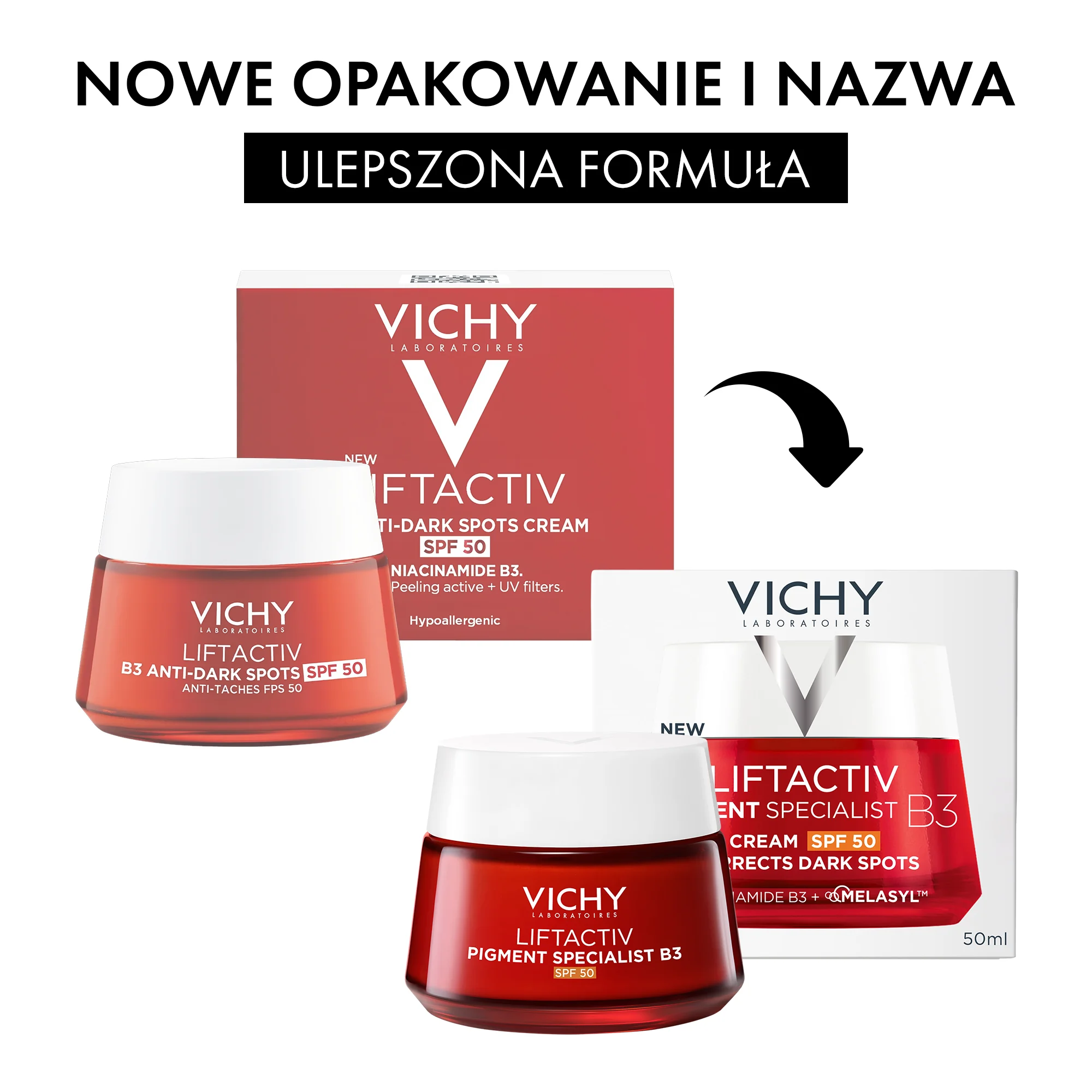 Vichy Liftactiv Pigment Specjalist B3, SPF 50 50 ml