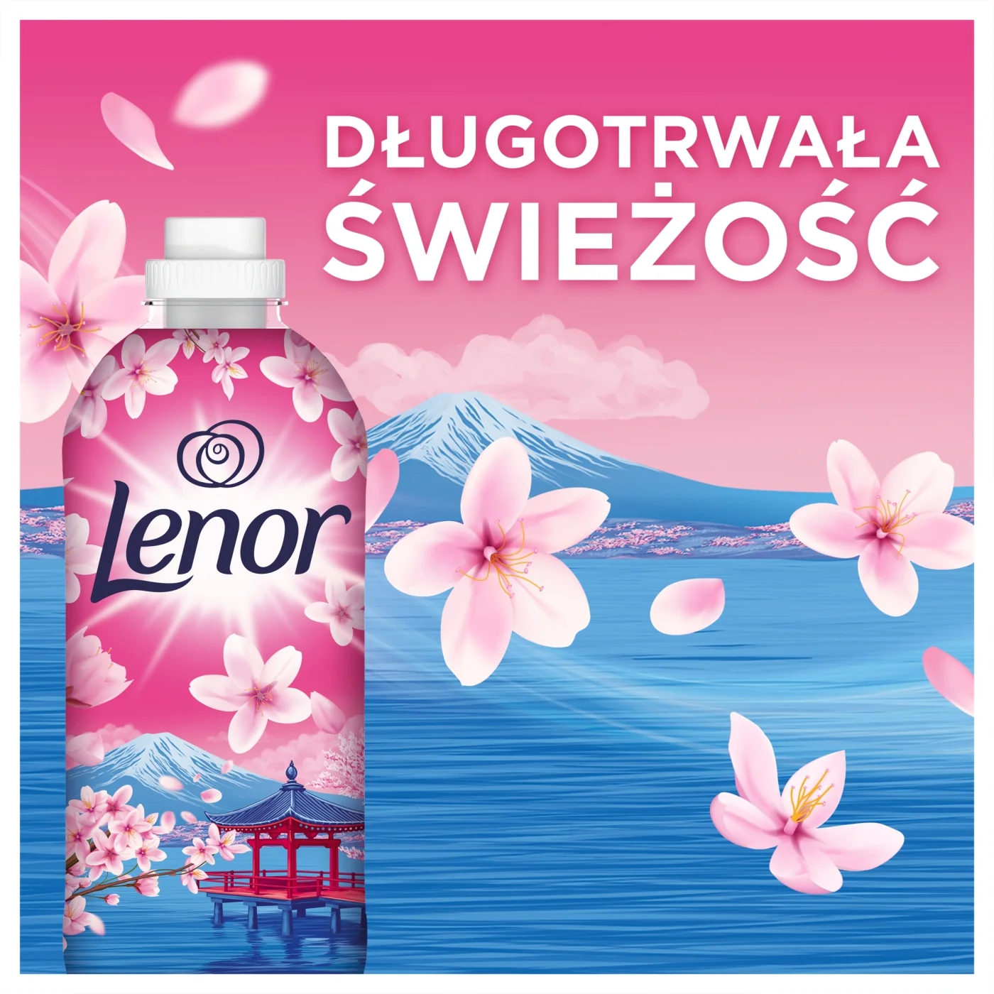 Lenor Japanese Blossom płyn do płukania tkanin, 59 prań, 1,239 l