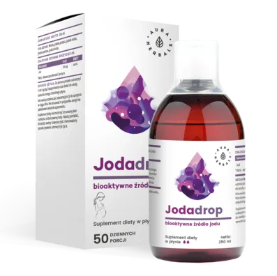 Aura Herbals, Jodadrop, suplement diety, płyn, 250 ml