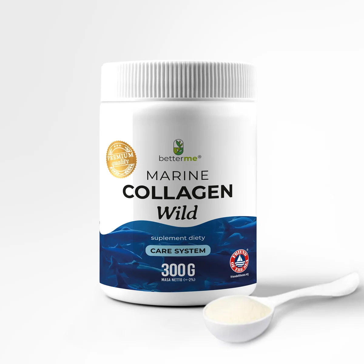 BetterMe Marine Collagen Wild kolagen z dziko żyjących dorszy, 300 g