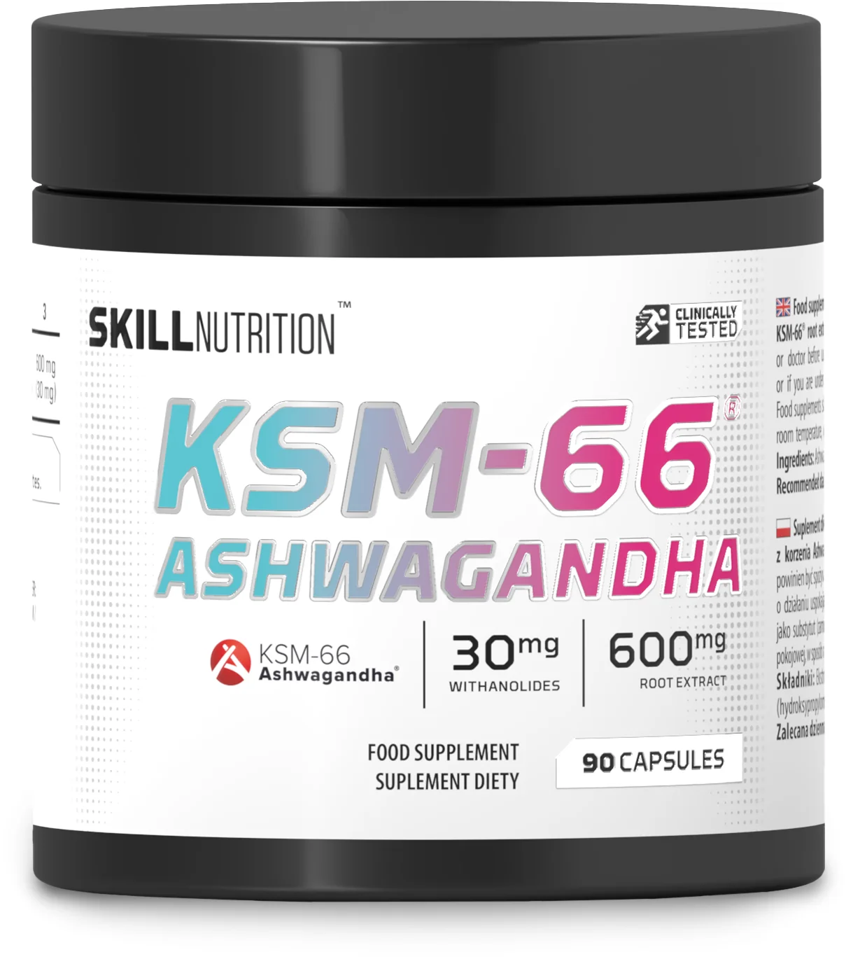 Skill KSM-66 Ashwagandha 90 kapsułek wegańskich