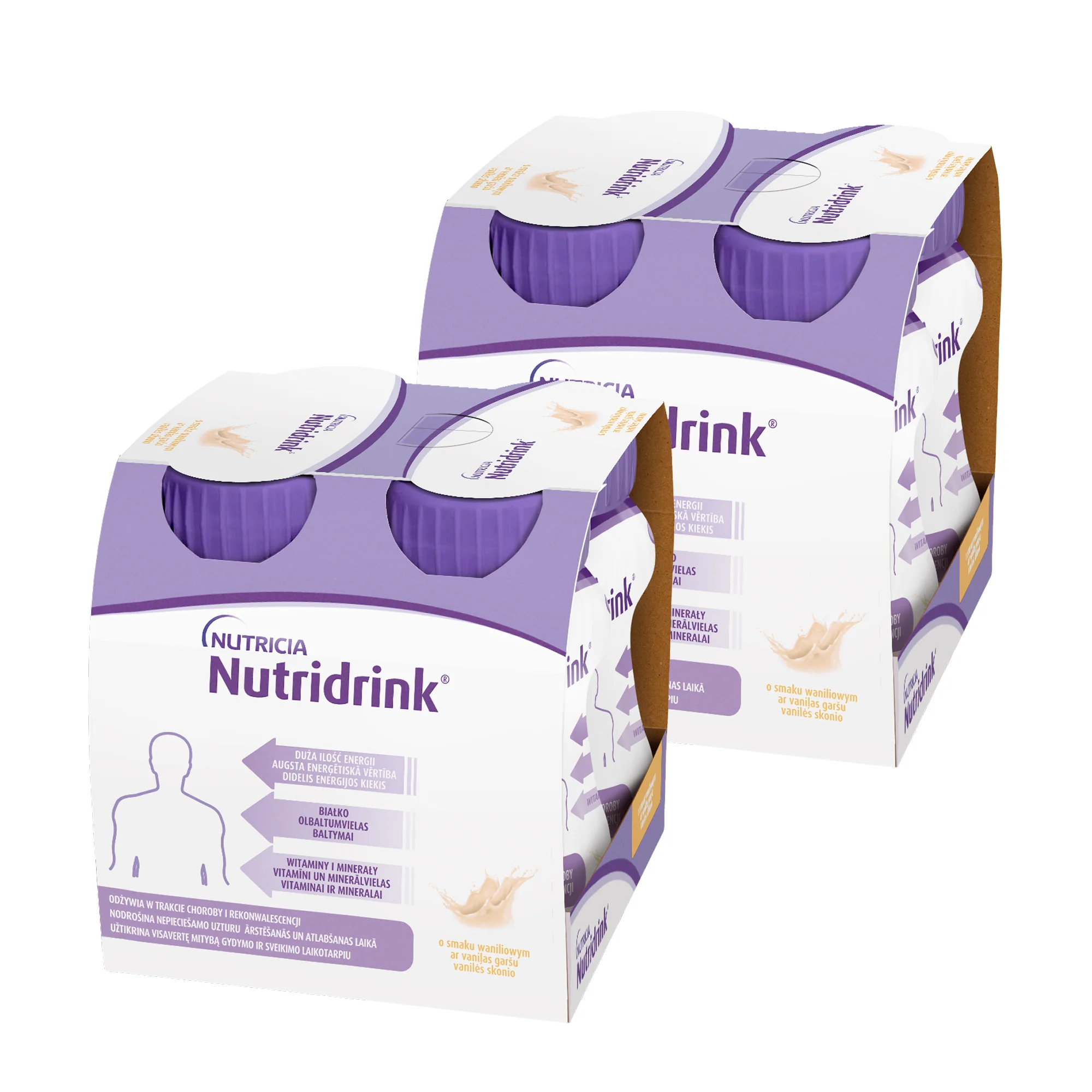 Nutridrink płyn o smaku waniliowym, 2 x  4 x 125 ml