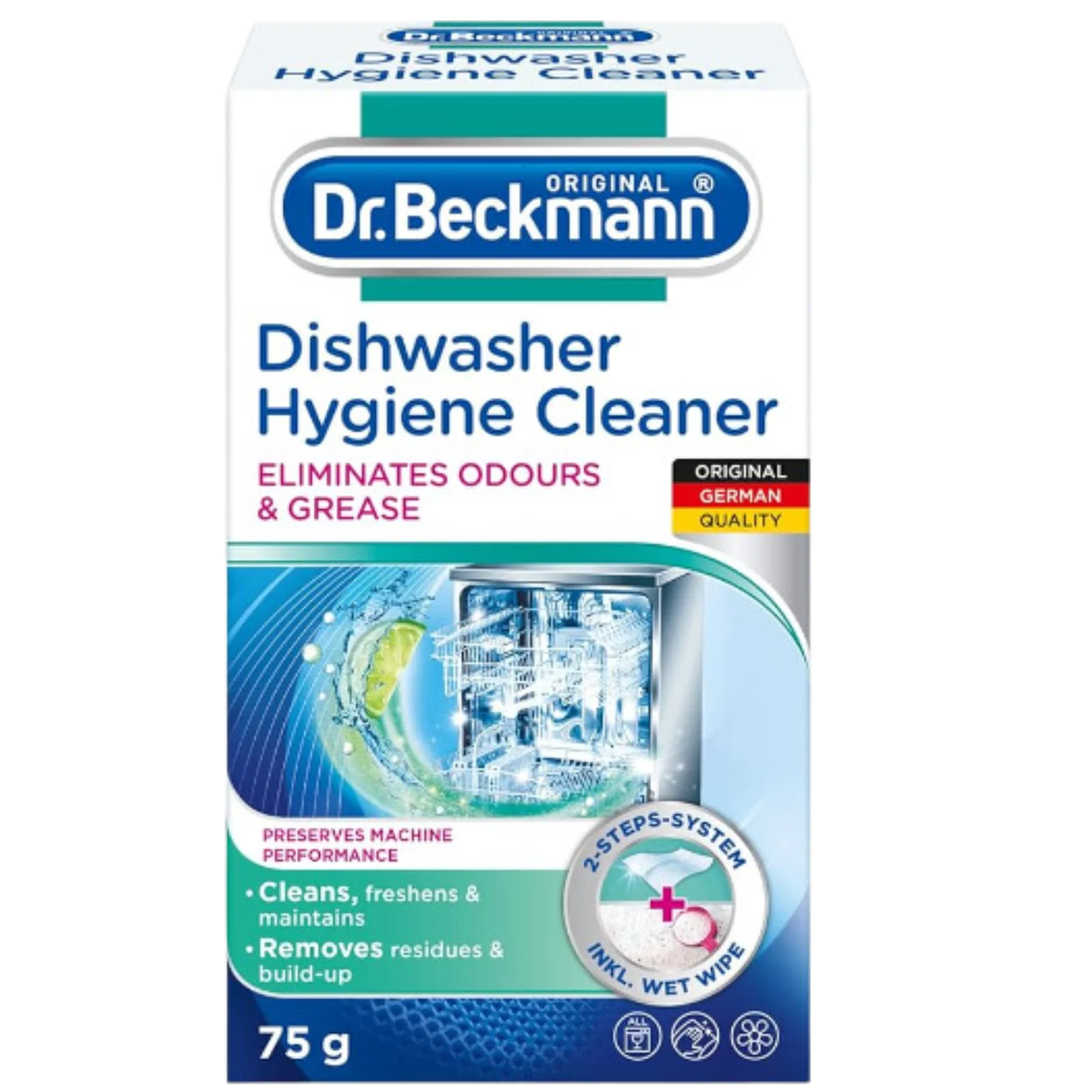 Dr. Beckmann proszek czyszczący do zmywarek, 75 g
