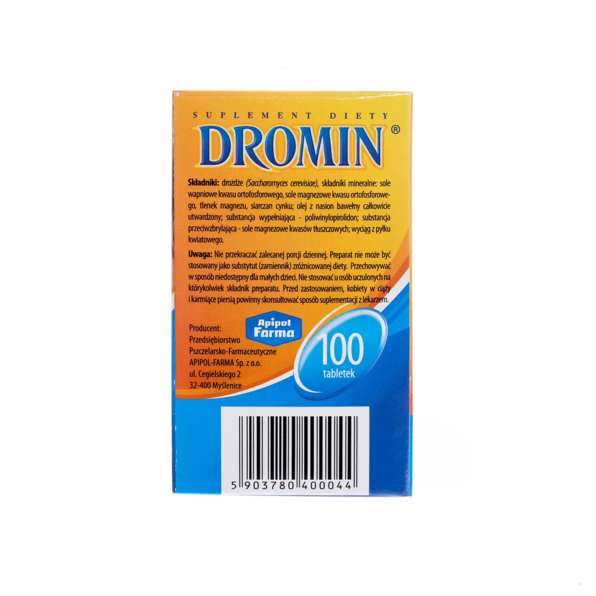 Dromin, suplement diety, 100 tabletek 