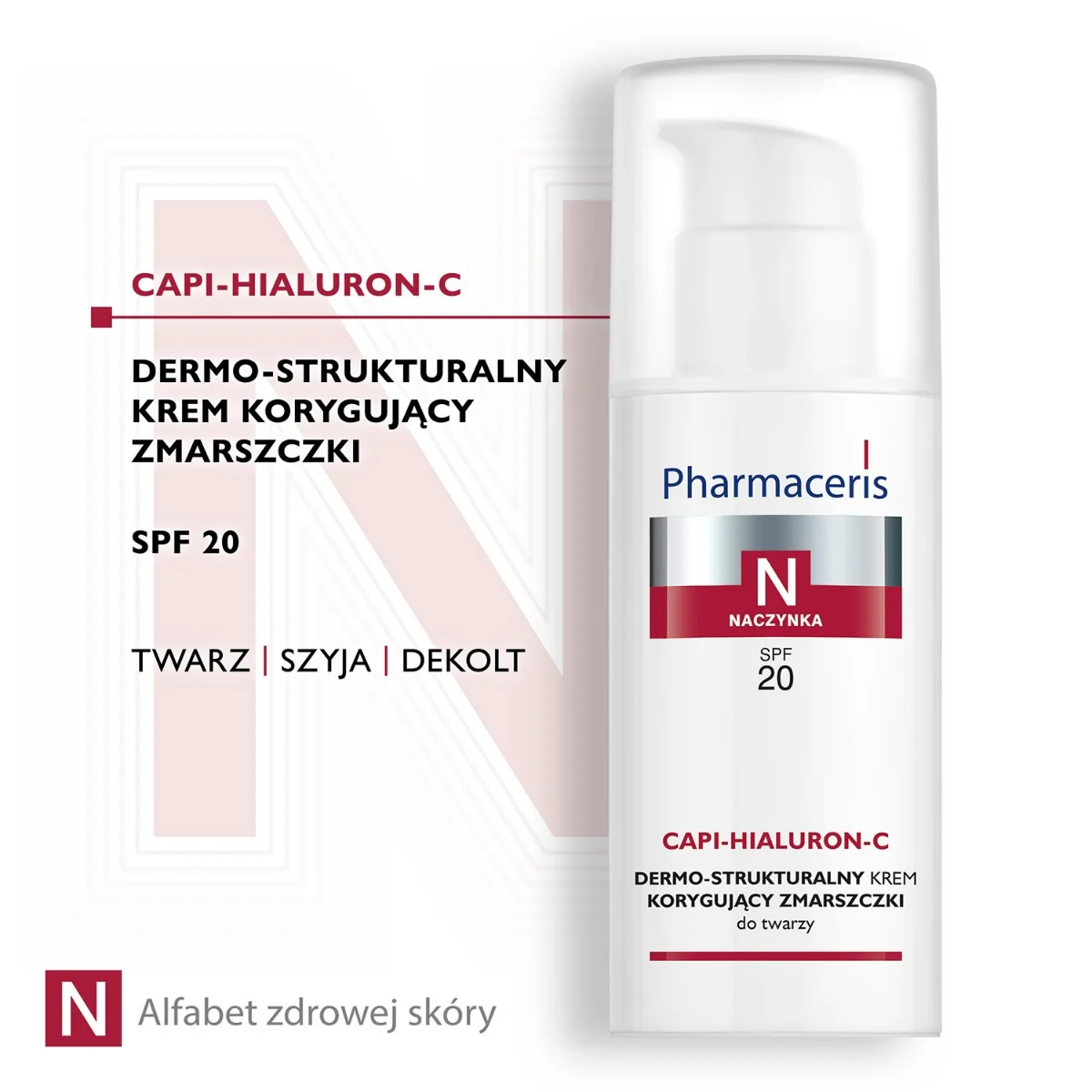 Pharmaceris N Capi-Hialuron-C krem dermo-strukturalny korygujący zmarszczki SPF 20, 50 ml