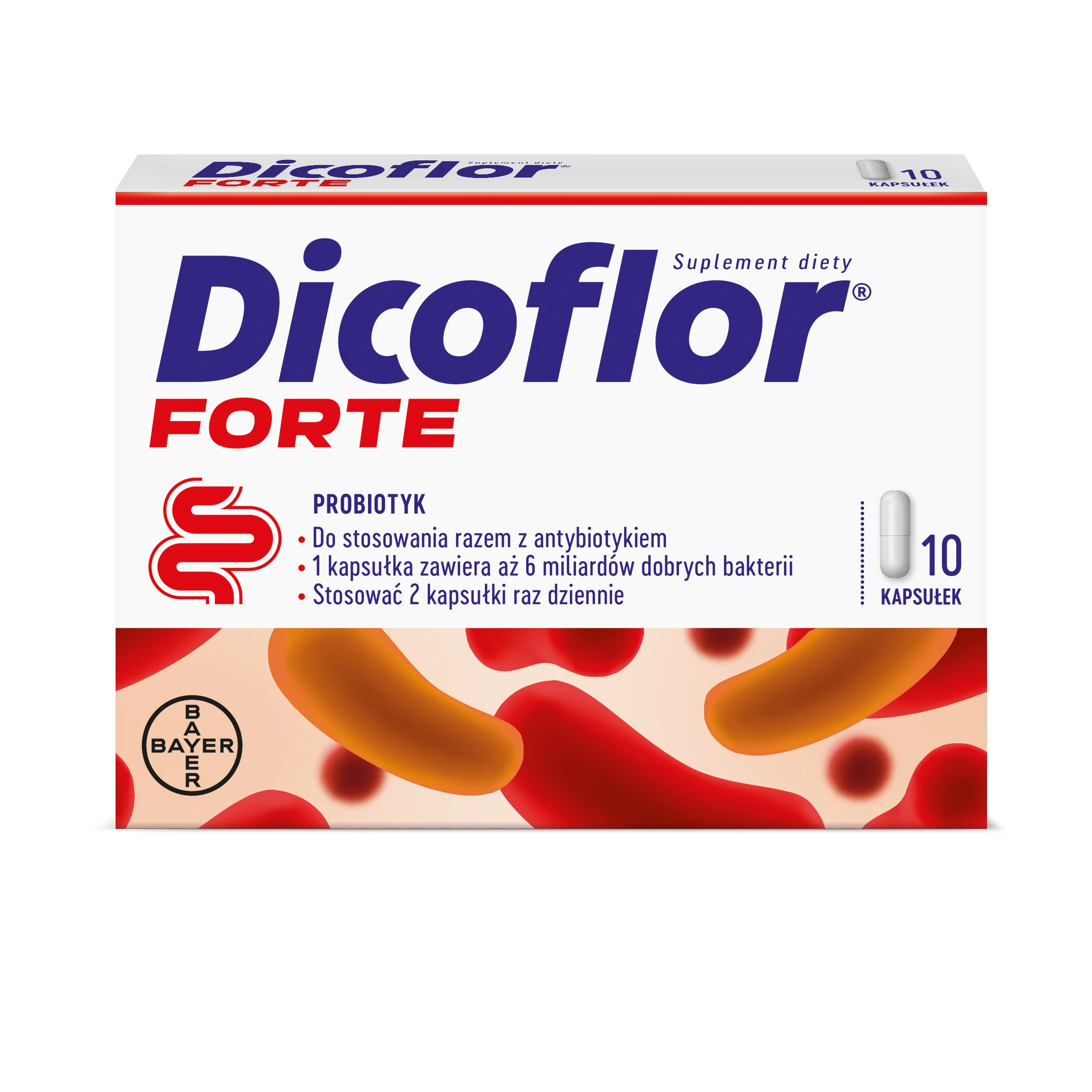 Dicoflor Forte probiotyk, 10 kapusłek
