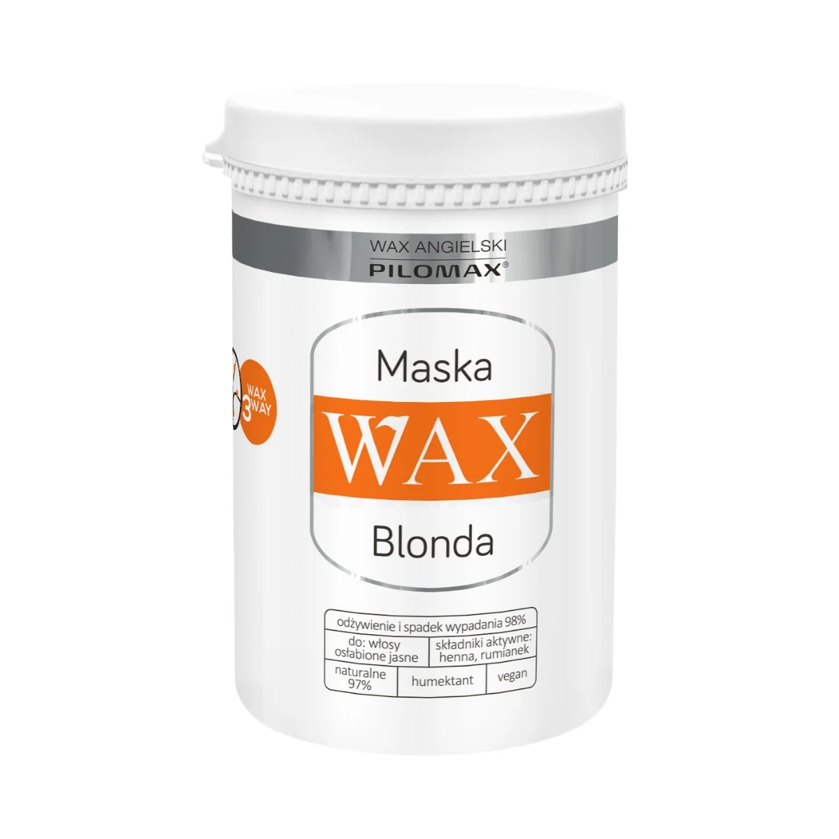 Wax Blonda maska do włosów jasnych, 480 ml