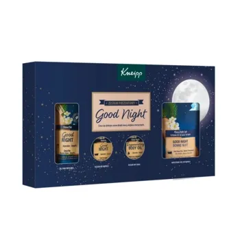 Kneipp Zestaw prezentowy Good Night Collection, żel pod prysznic, sól do kąpieli, olejek do ciała, olejek do kąpieli 